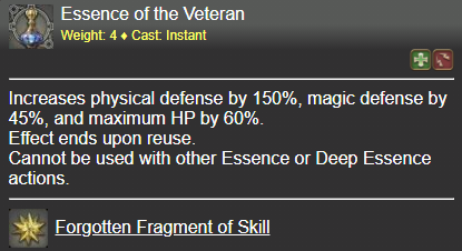 Essence of the Veteran FFXIV