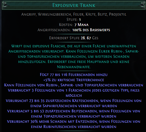 Explosiver Trank PoE