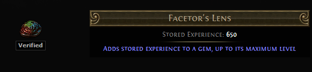 PoE Facetor's Lens