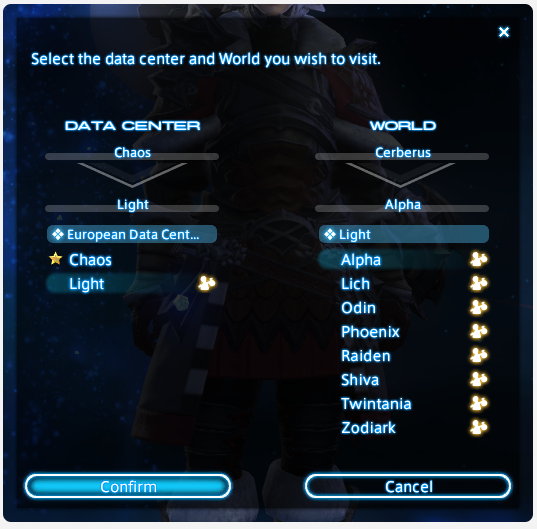 FFXIV Data Center Travel Not Working?