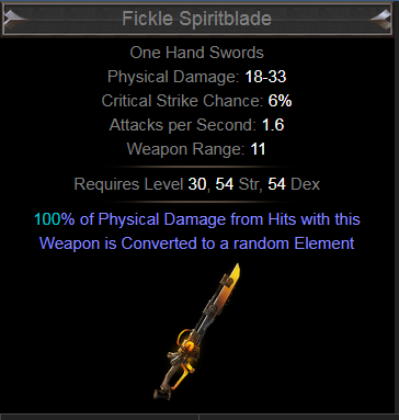 Fickle Spiritblade