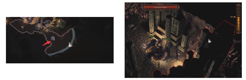 Find a fractured wall
