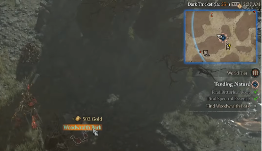 Find Woodwraith Bark - Diablo 4