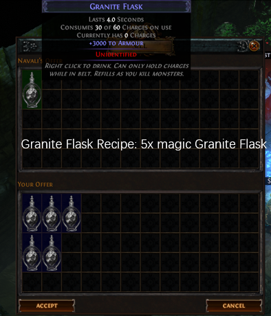 Five magic Granite Flask recipe