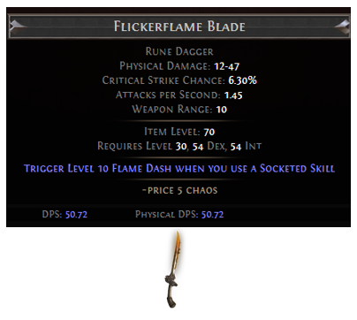 Flickerflame Blade