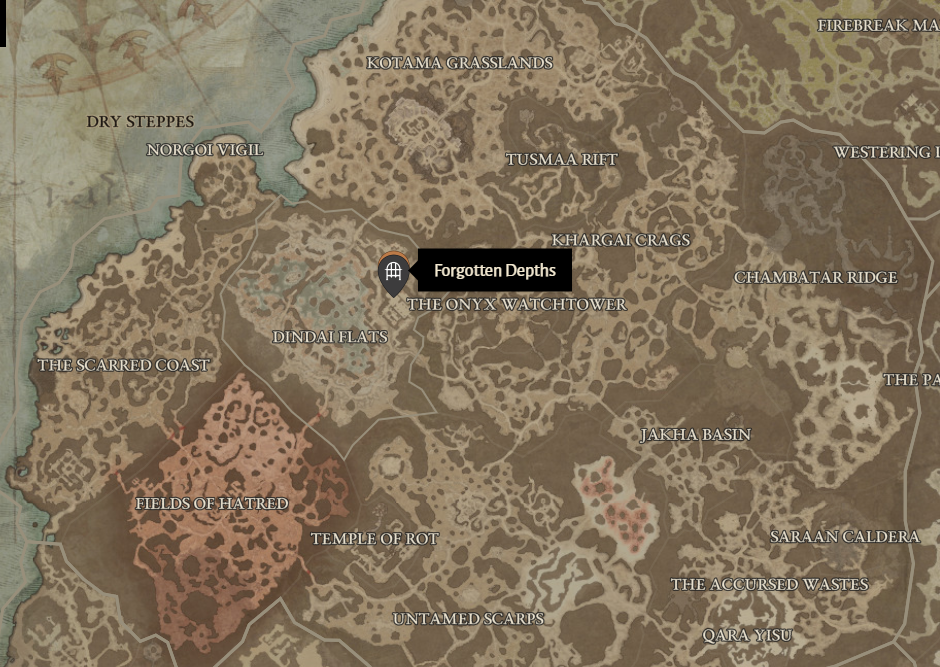 Forgotten Depths Diablo 4 Location