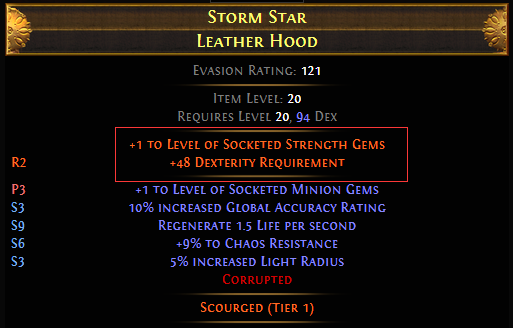 Gem Level Modifier PoE