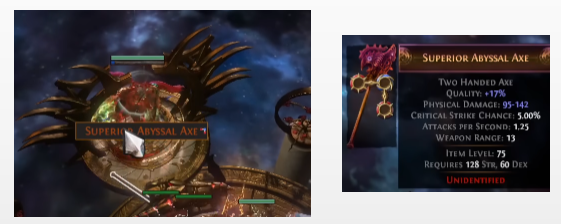 Get an unidentified Foil unique item