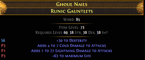 Ghoul Nails Runic Gauntlets