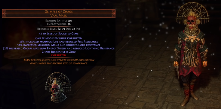 Glimpse of Chaos Vaal Mask