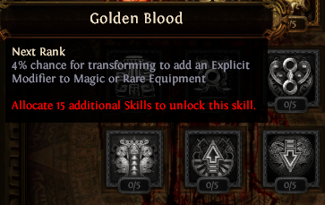 Golden Blood PoE