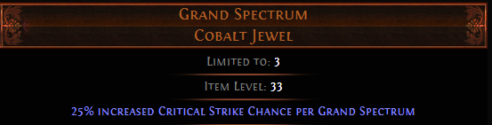 Grand Spectrum Cobalt Jewel PoE