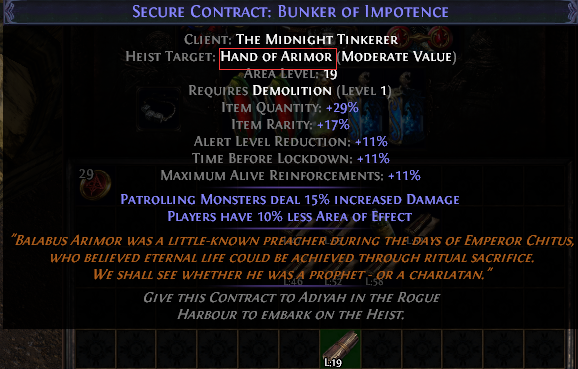 Hand of Arimor Contract