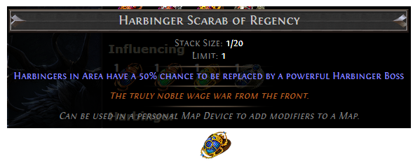 PoE Harbinger Scarab of Regency