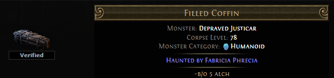 PoE Haunted by Fabricia Phrecia