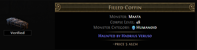 PoE Haunted by Hadrius Veruso