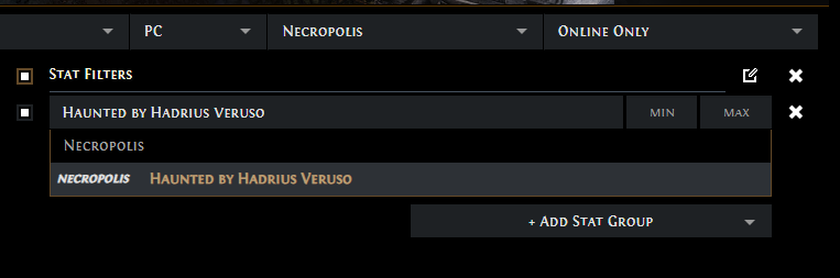 PoE Get Haunted by Hadrius Veruso