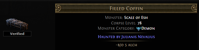 PoE Haunted by Julianis Nevalius