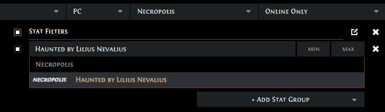 PoE Get Haunted by Lilius Nevalius