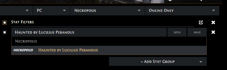 PoE Get Haunted by Lucilius Perandus
