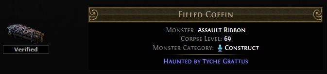 PoE Haunted by Tyche Grattus