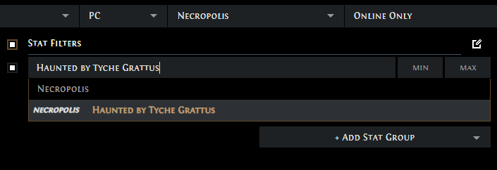 PoE Get Haunted by Tyche Grattus