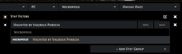 PoE Get Haunted by Valerius Phrecia