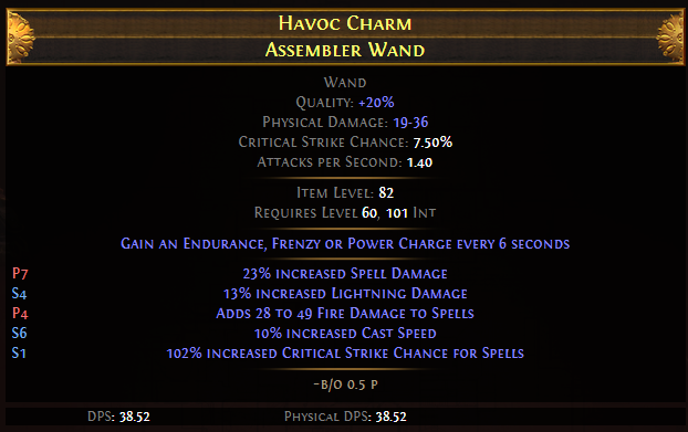Havoc Charm Assembler Wand