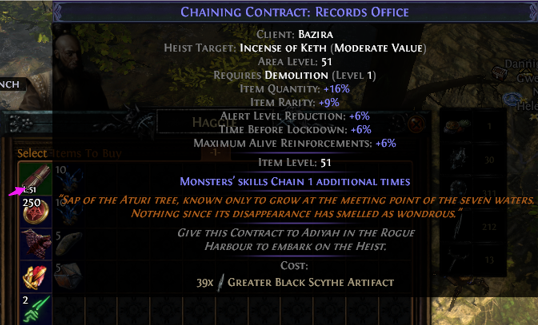 How to use Greater Black Scythe Artifact