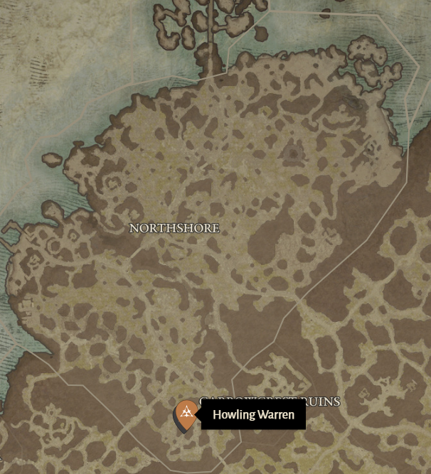 Howling Warren Diablo 4 Location