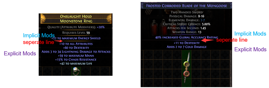 Implicit Modifier PoE