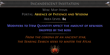 Incandescent Invitation Map PoE