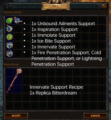 Innervate Support Recipe