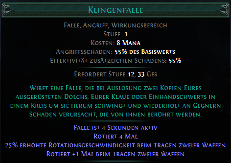 Klingenfalle PoE