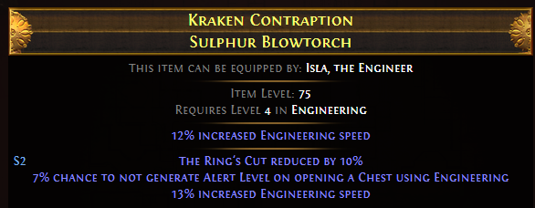 Kraken Contraption Sulphur Blowtorch