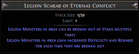 PoE Legion Scarab of Eternal Conflict