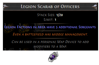 PoE Legion Scarab of Officers