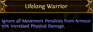Lifelong Warrior PoE