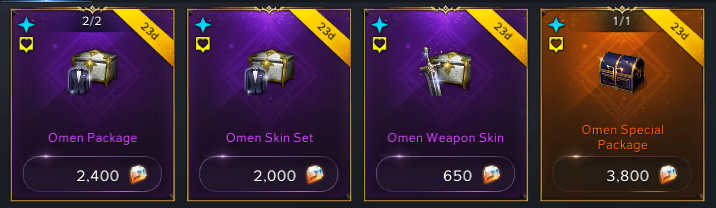 Lost Ark Omen Skin Set All Classes