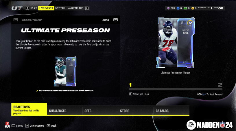 Madden 24 MUT Live Event Hub