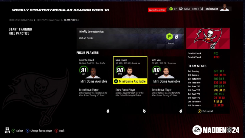 Madden 24 Weekly Strategy