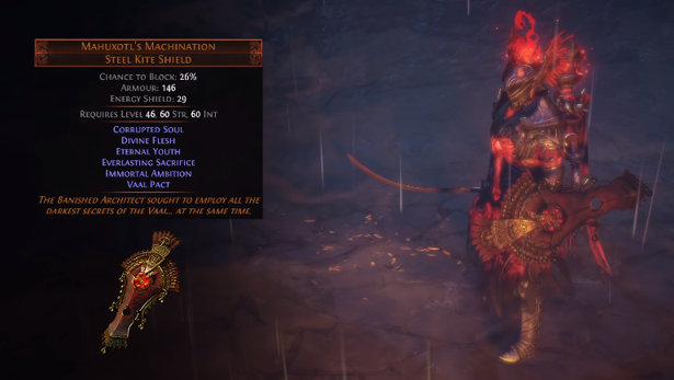 Mahuxotl's Machination Steel Kite Shield
