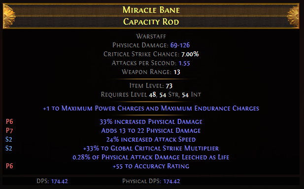 Miracle Bane Capacity Rod