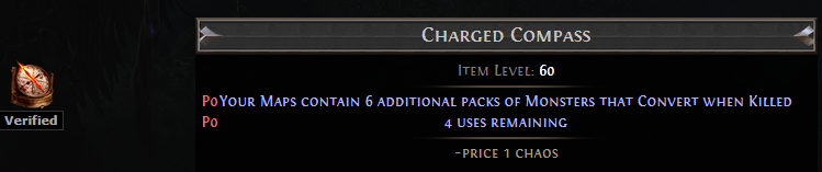 Your Maps contain additional packs of Monsters that Convert when Killed