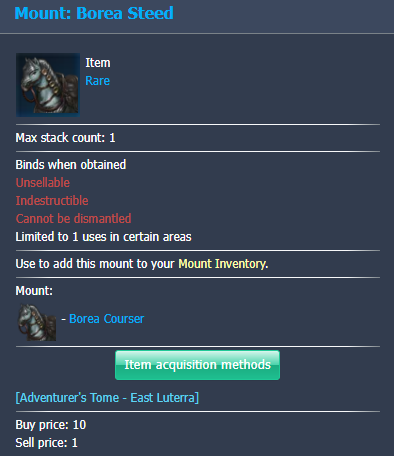 Lost Ark Mount: Borea Steed