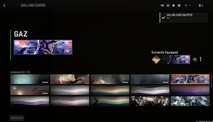 MW3 Calling Card Not Equipping