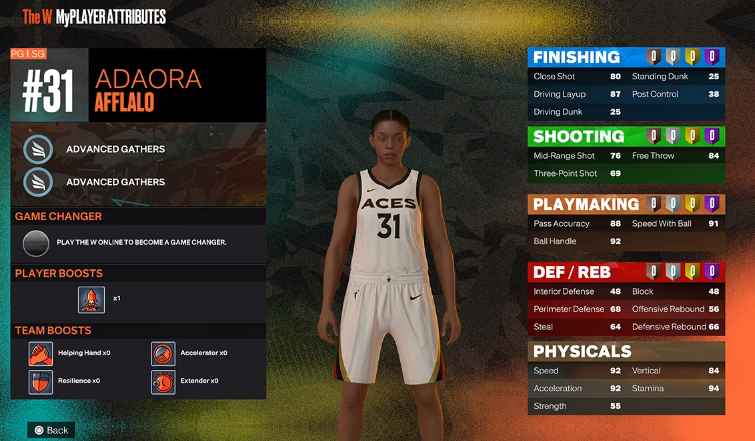 NBA 2K24 The W Game Changers
