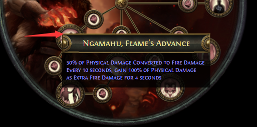 Ngamahu, Flame's Advance