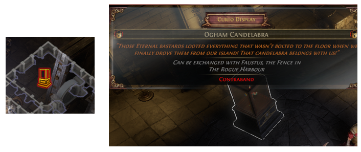 Ogham Candelabra Location