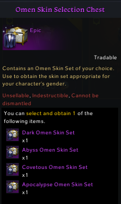 Omen Skin Set